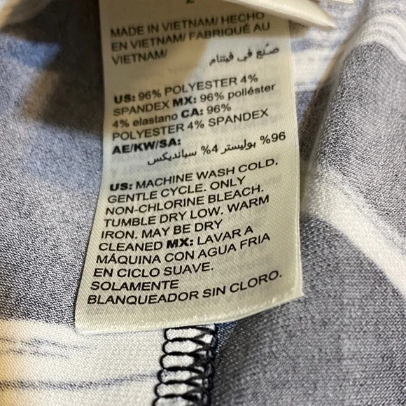 Chico's Black & White Brushstroke Maxi Pants - Picture 4 of 4